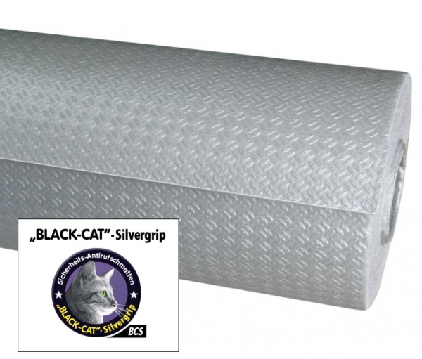 Blackcat-Silvergrip Antirutschmatte 1,00m x 12m