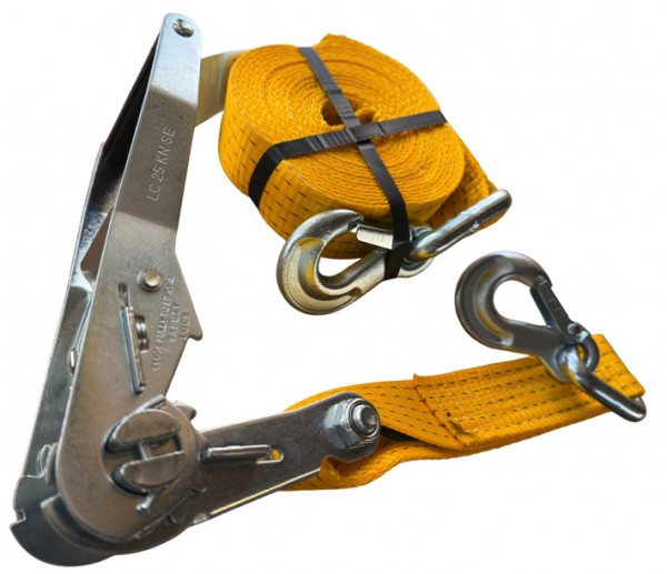 5to Spanngurt mit TZriangel-Karabinerhaken 10m